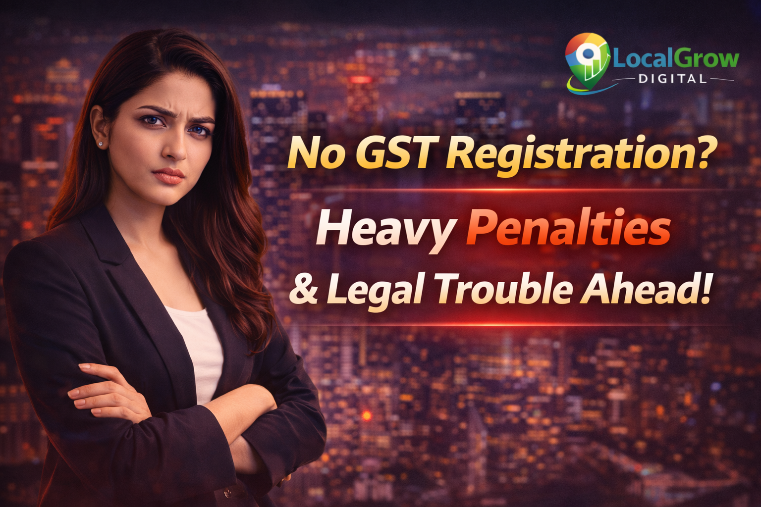 Businesswoman worried about GST penalties and legal action in India