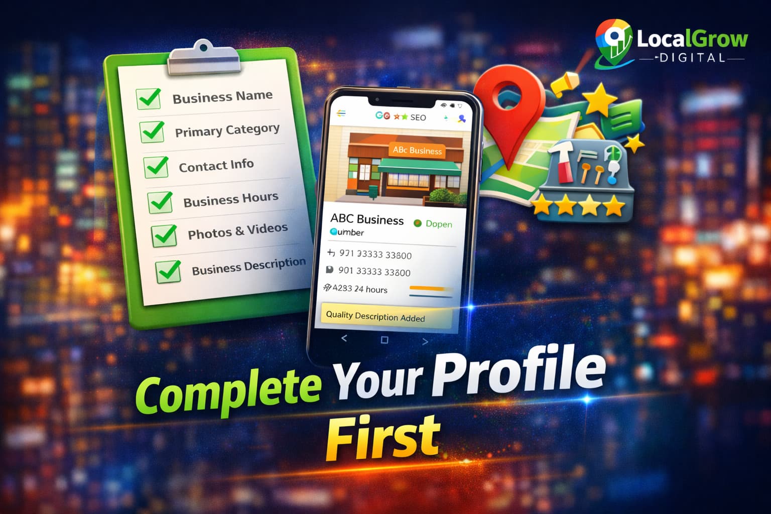 Important Google Maps ranking factors checklist for business profiles