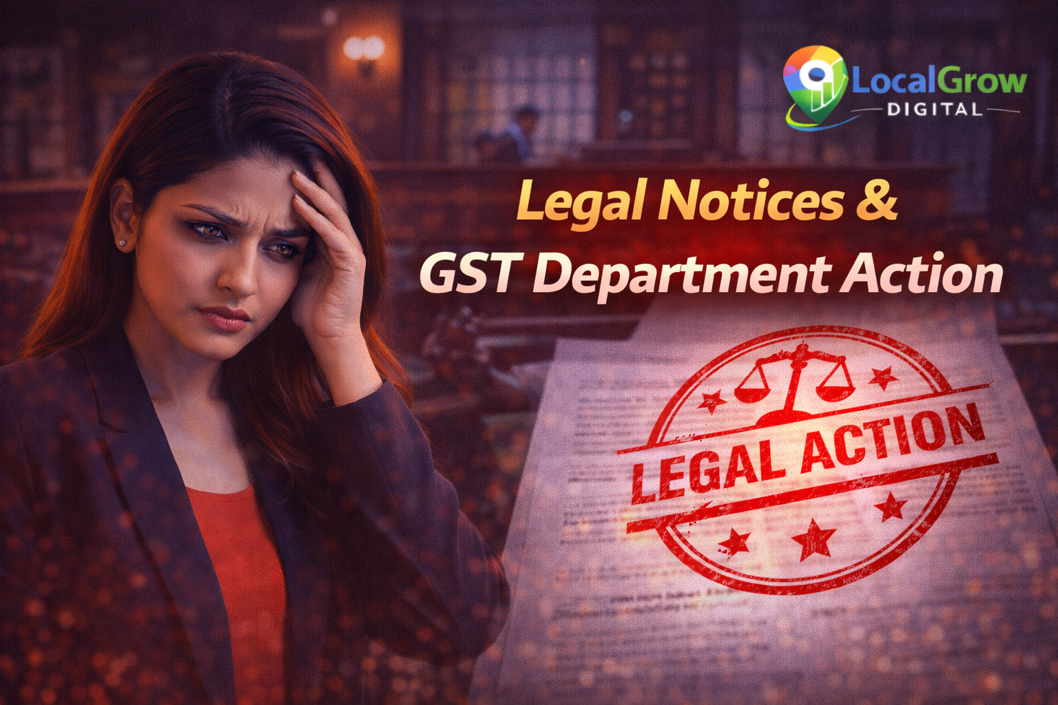 GST legal notice and department action against business