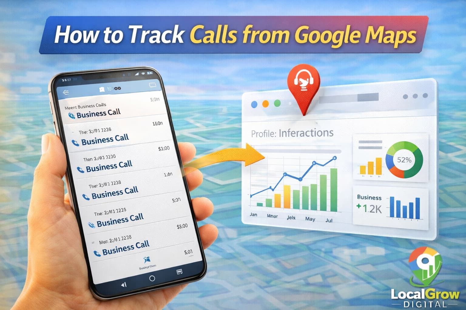 Tracking customer phone calls coming from Google Maps listing