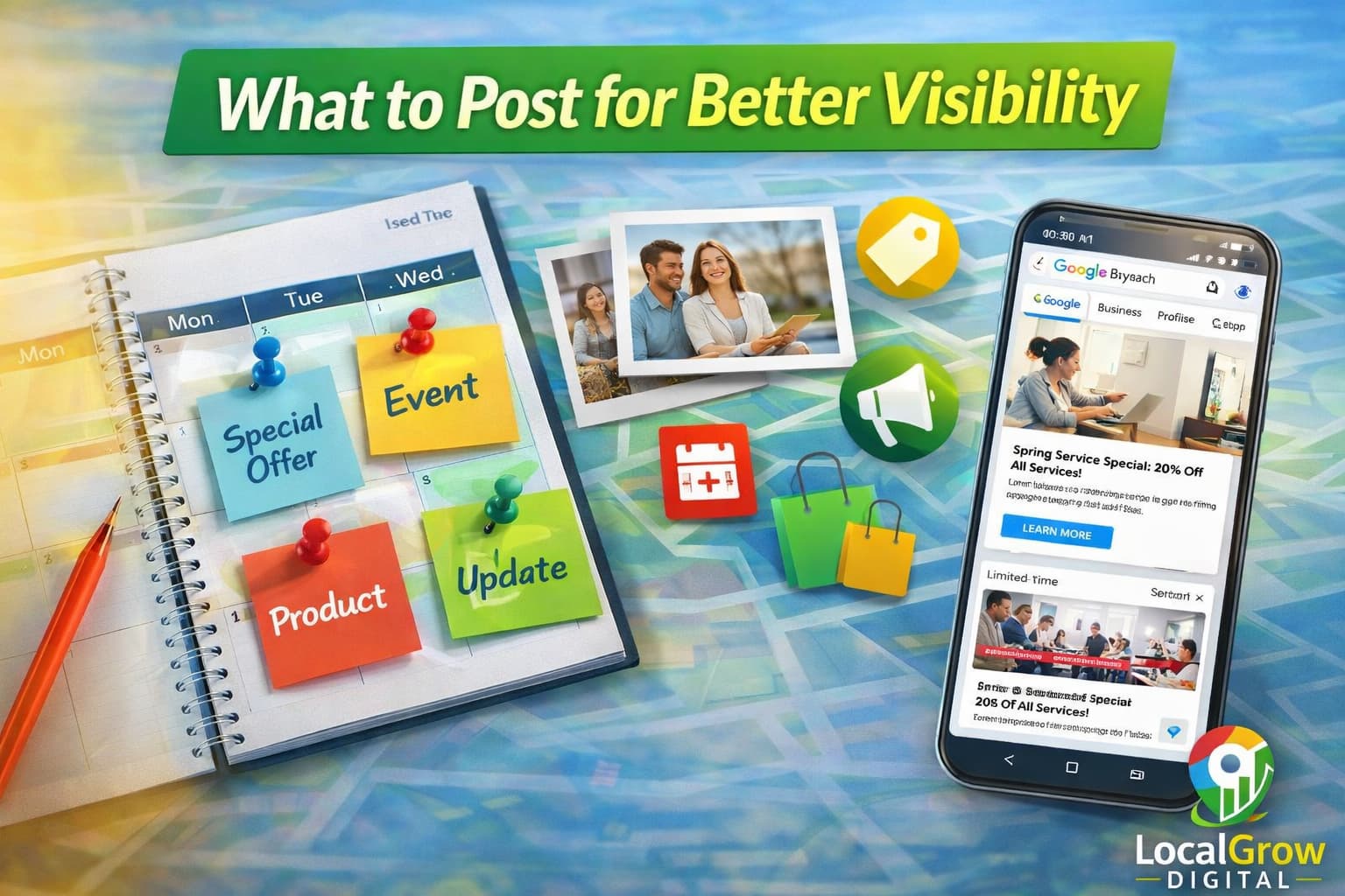 Content ideas for posting on Google Business Profile