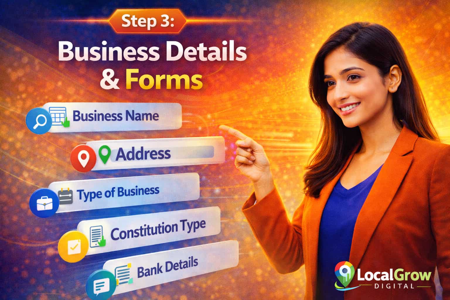 GST officer verifying business and documents for registration approval