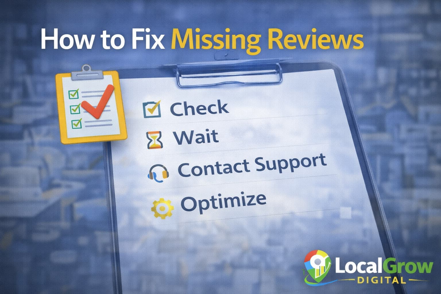 Steps to fix missing Google Maps reviews for business listing
