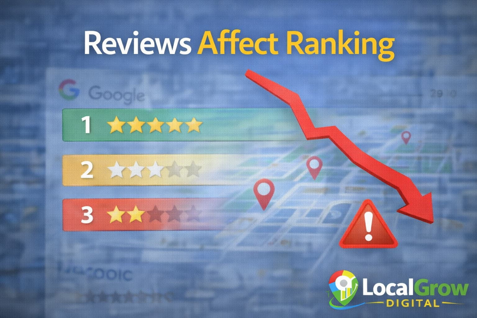 Impact of Google reviews on local business ranking on Google Maps
