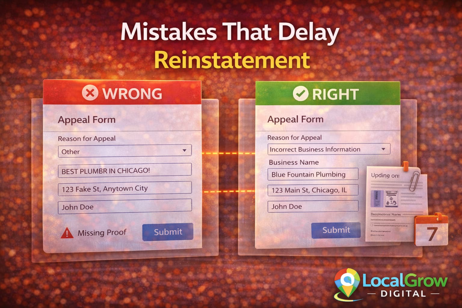 Common mistakes that lead to Google Business Profile suspension