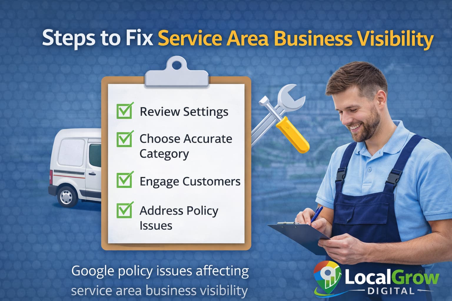 Step by step checklist to fix service area business visibility on Google Maps