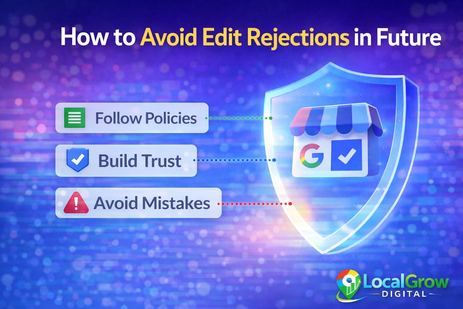 Rejected Google Business Profile edits affecting Google Maps ranking