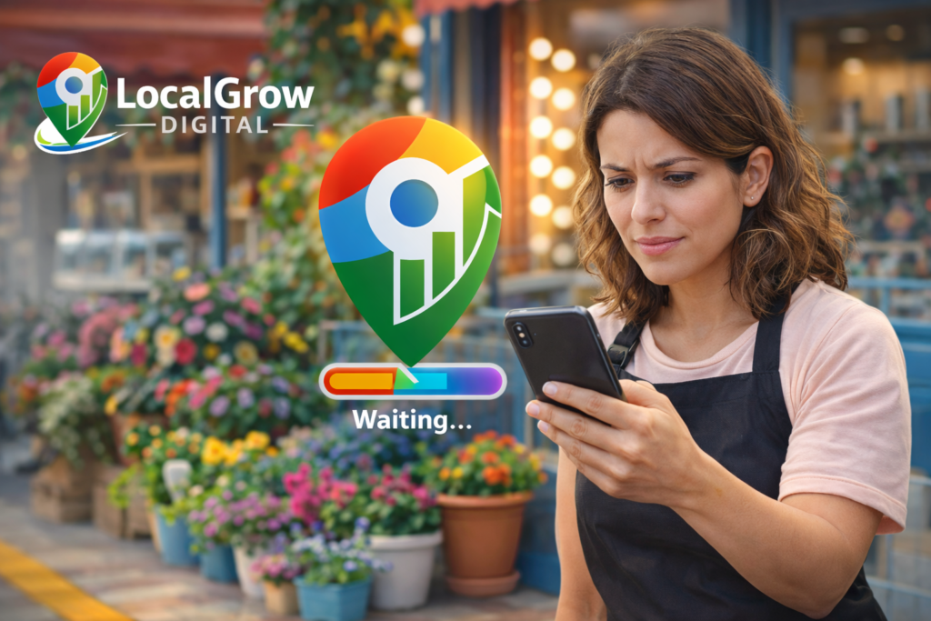 waiting for business to appear on google maps
