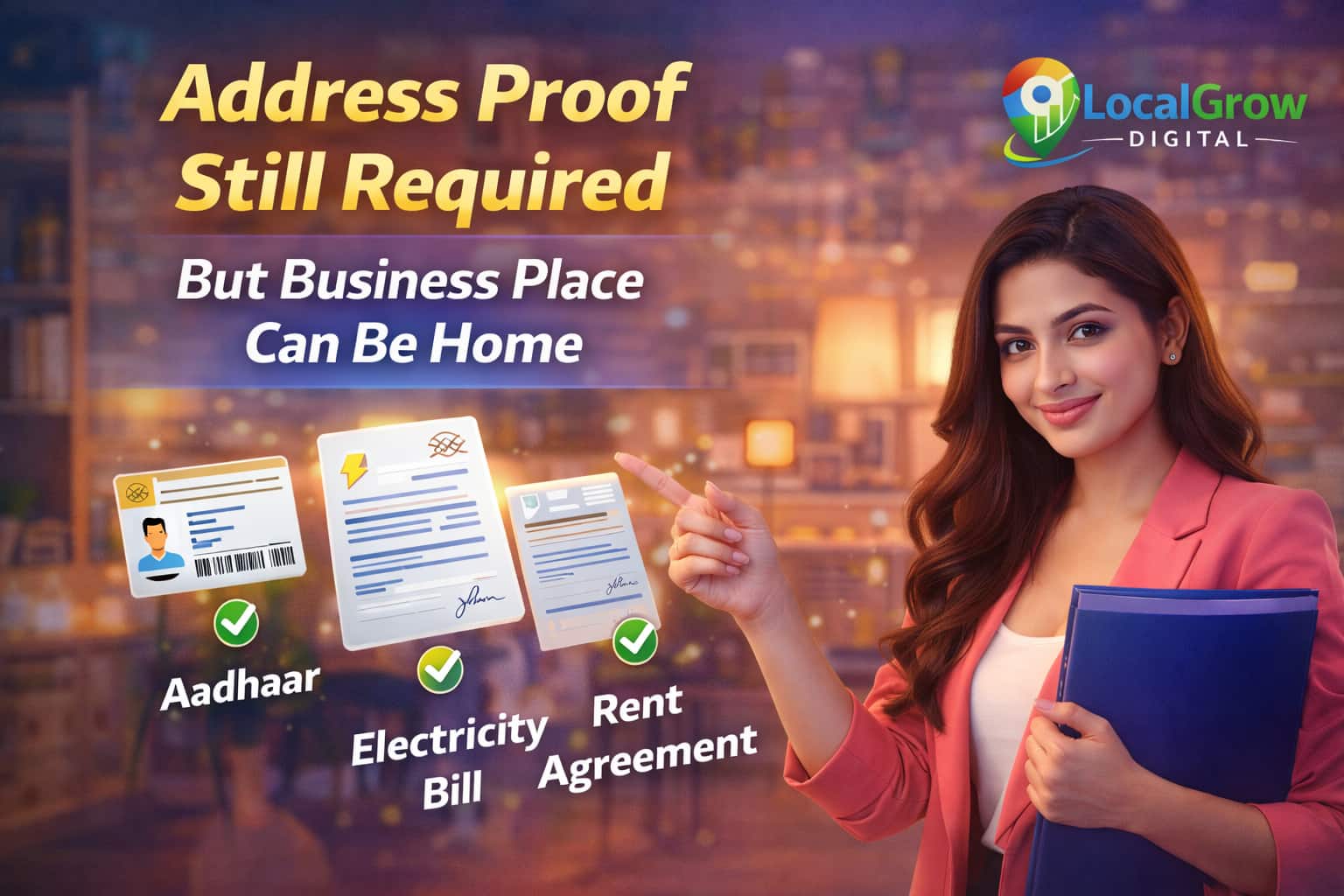 Documents required as address proof for GST registration in India