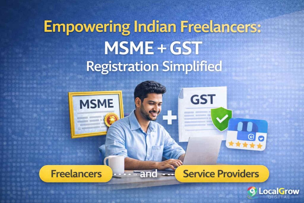 Apply for GST registration for freelancers in India