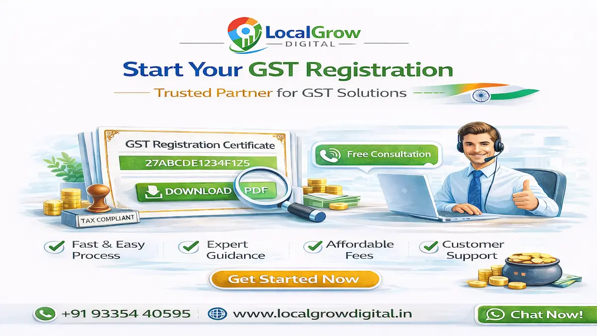 Start GST registration online India with expert help and WhatsApp support