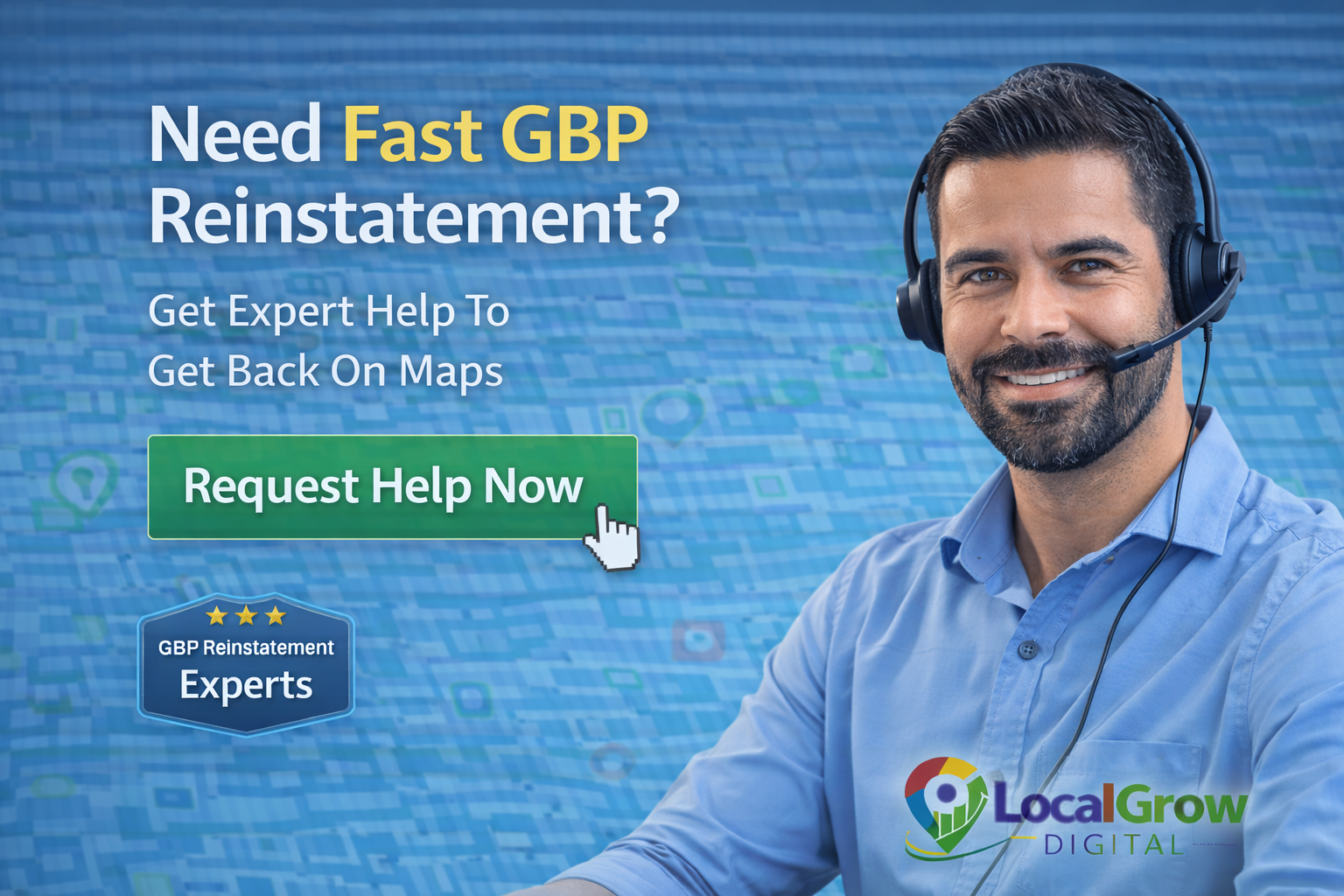 Customer support helping with Google Business Profile reinstatement
