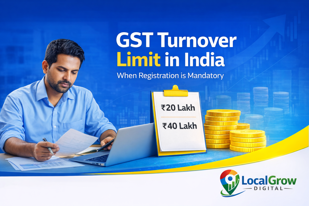 GST turnover limit in India for mandatory registration