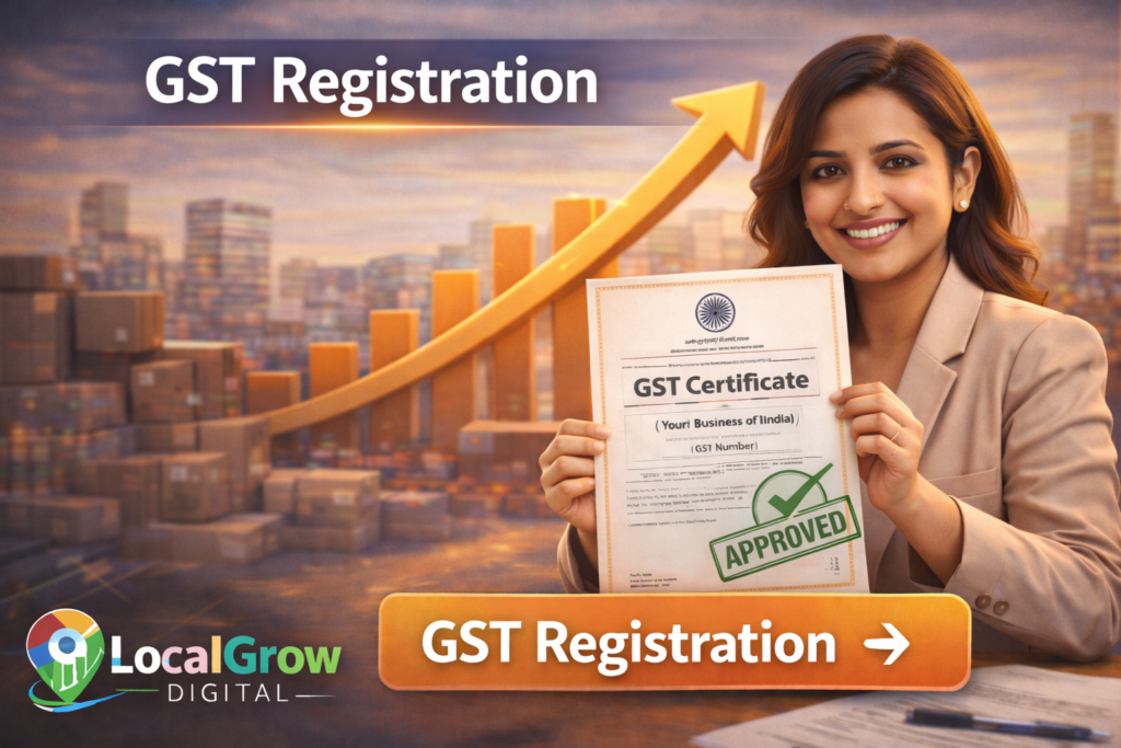 GST registration service in India by LocalGrow Digital
