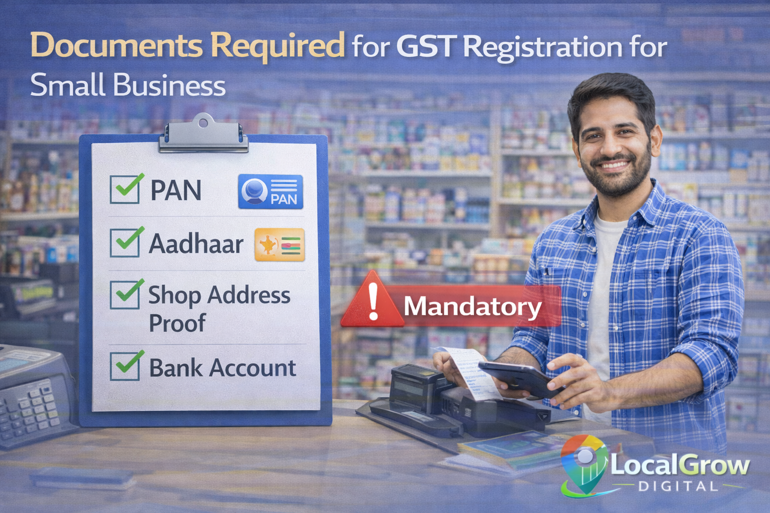 Documents required for GST registration for small business
