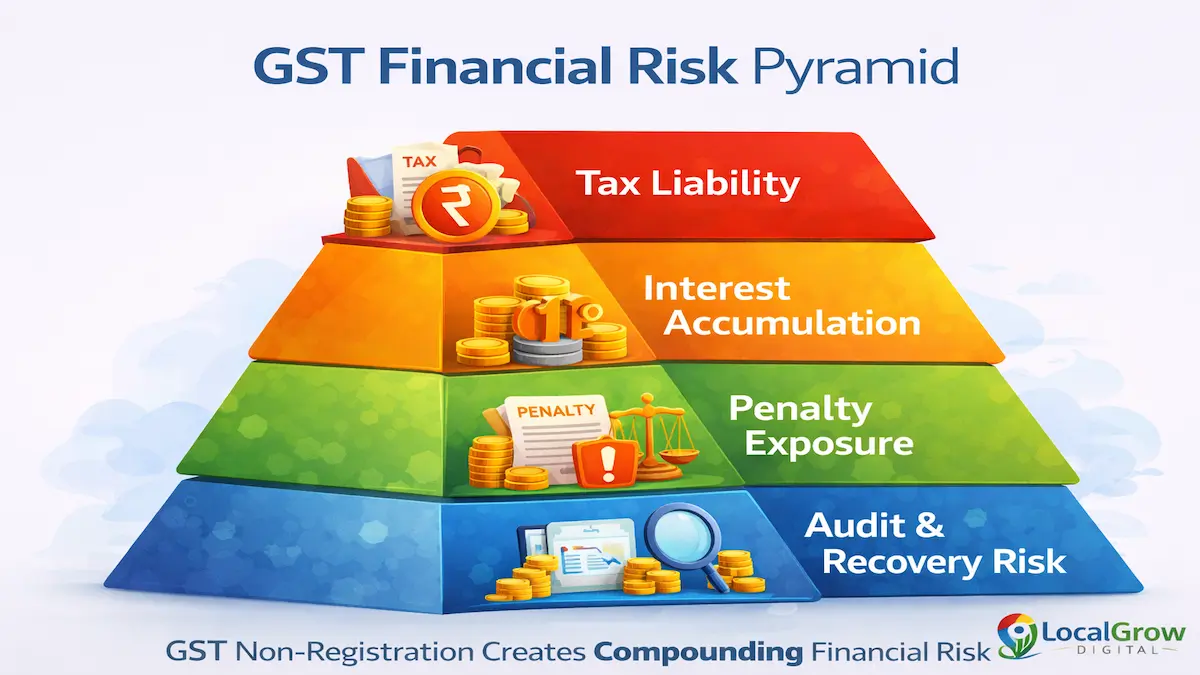 gst financial risk pyramid tax interest penalty audit risk