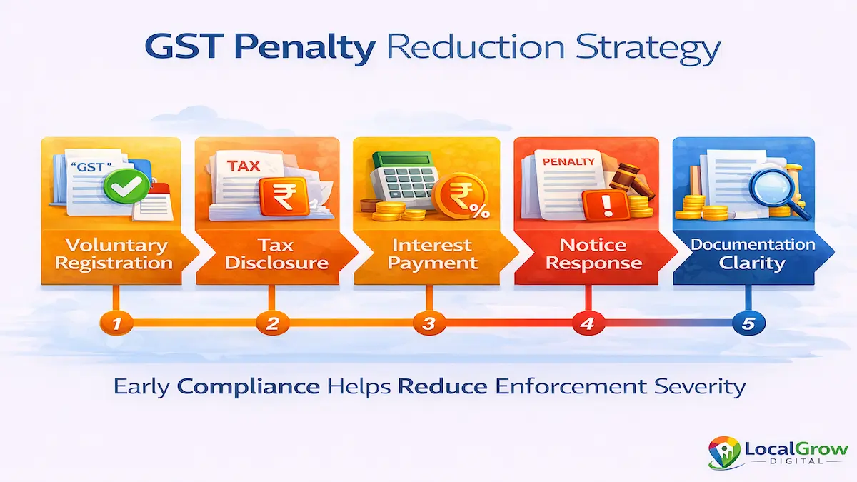 gst penalty reduction strategy voluntary registration compliance
