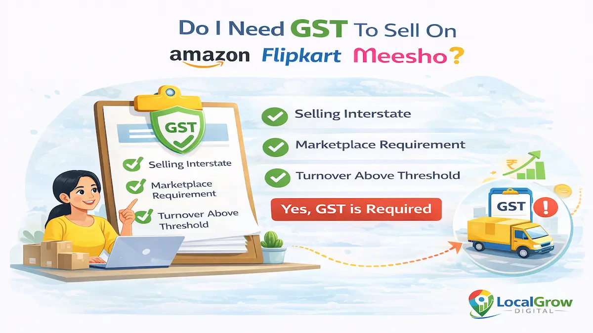 GST decision tree for sellers Marketplace GST decision tree ecommerce sellers India