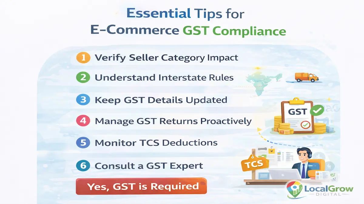 Penalty exposure without GST GST penalty risk ecommerce sellers India infographic