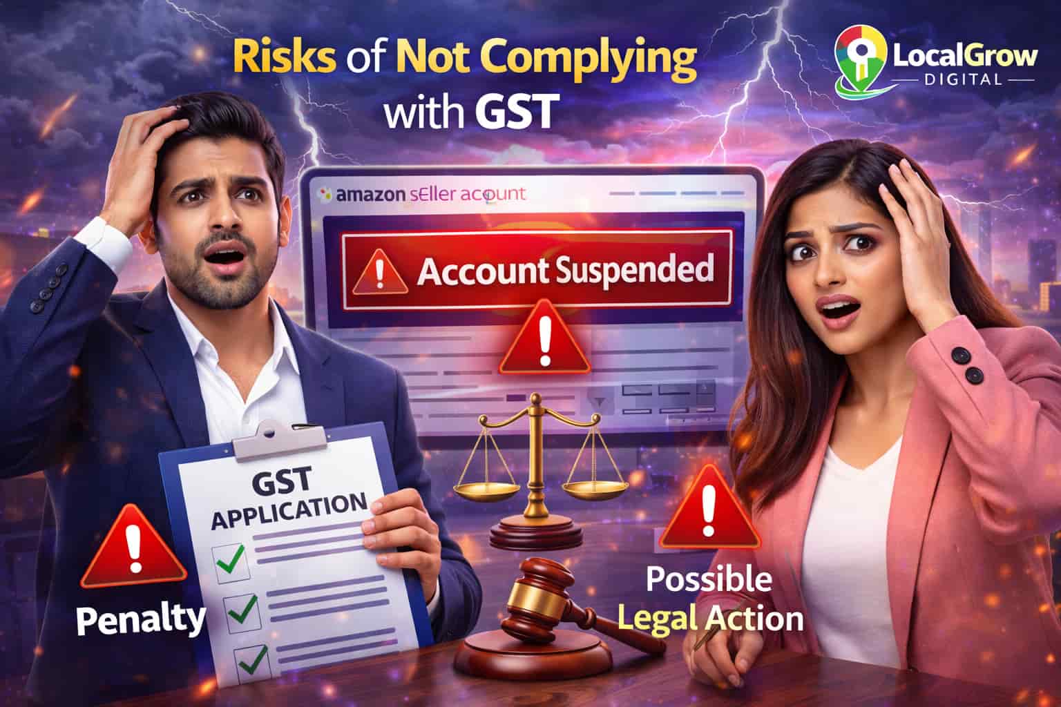 Penalties for Selling Without GST Risks of selling online without GST registration including penalties and account suspension