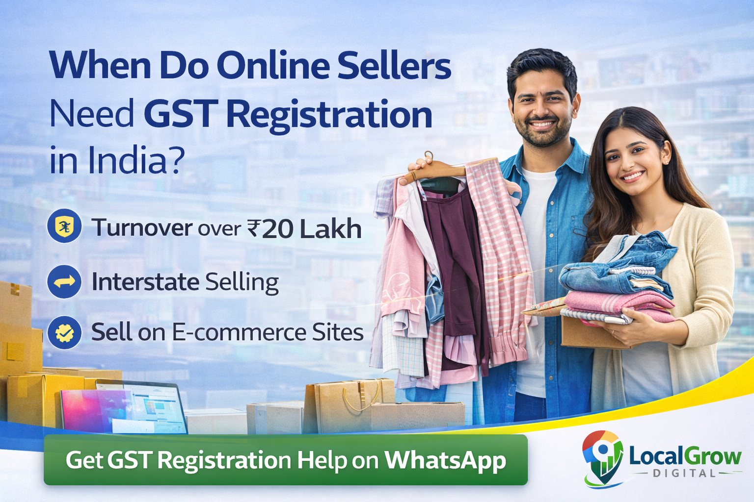 When online sellers need GST registration in India