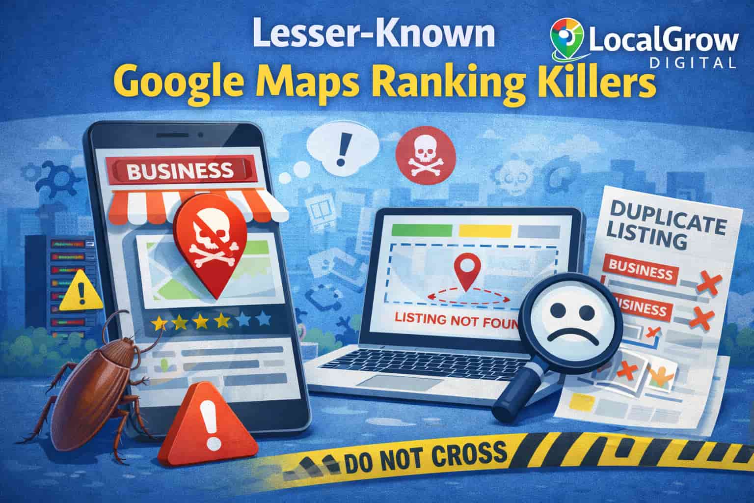 Website and local SEO signals behind Google Maps ranking drops