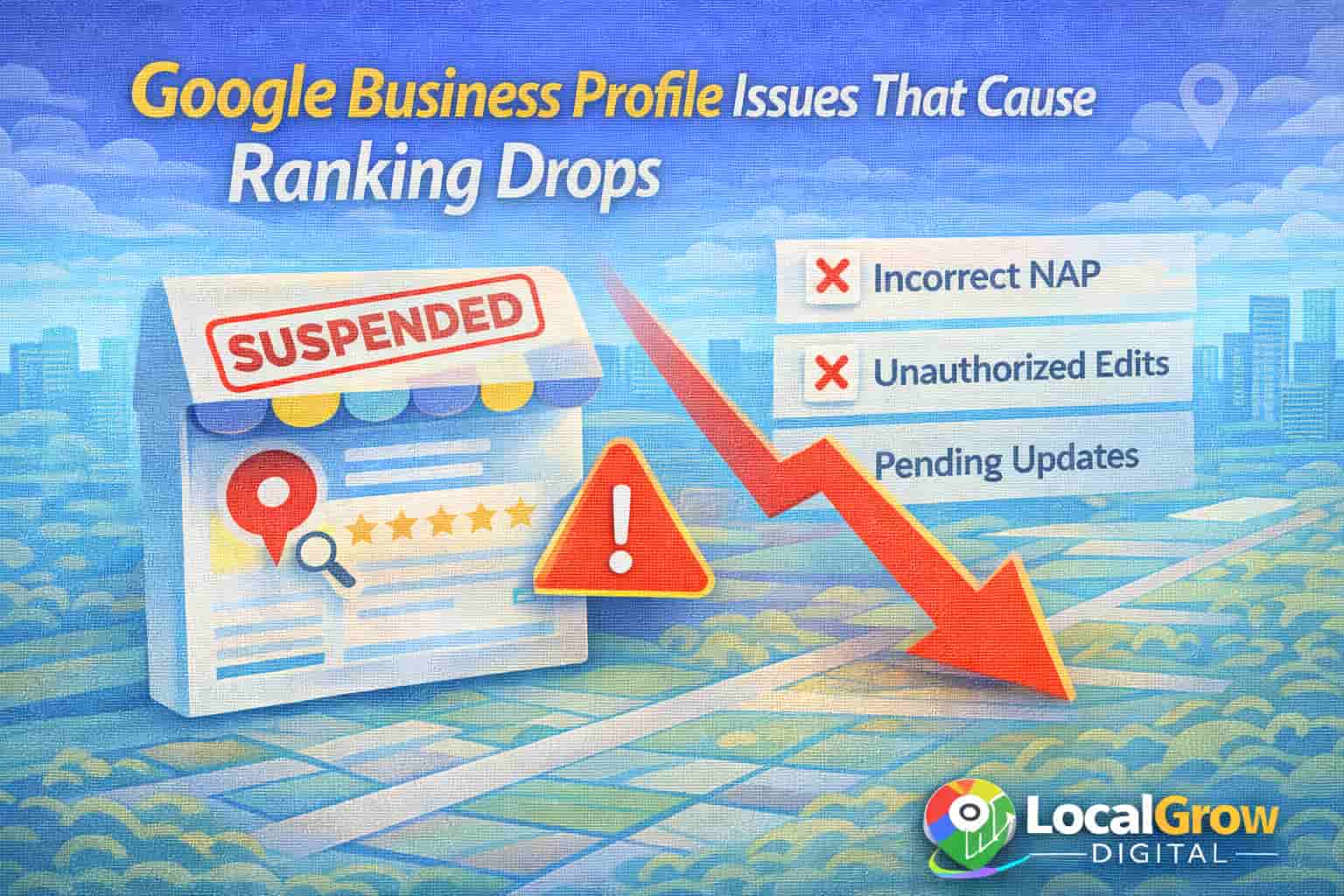 Google Business Profile issues that cause ranking drops