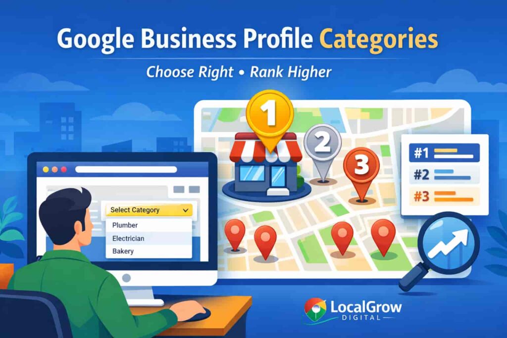 Google Business Profile categories for higher Google Maps rankings