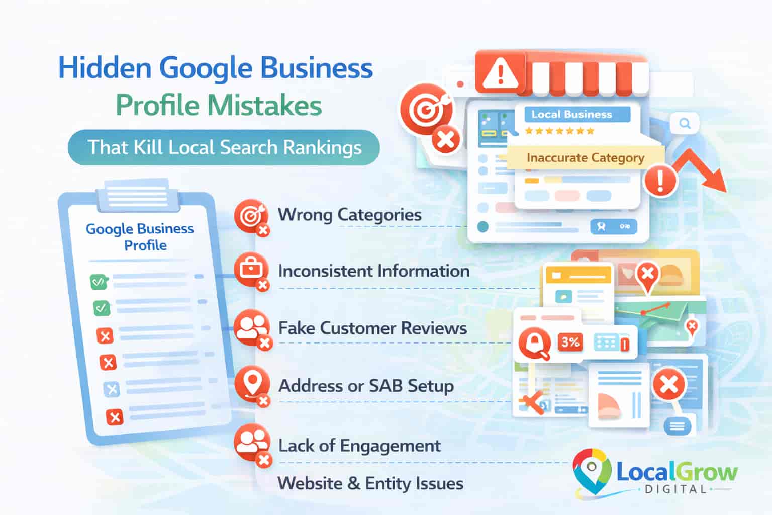 Hidden Google Business Profile problems blocking Google Maps rankings