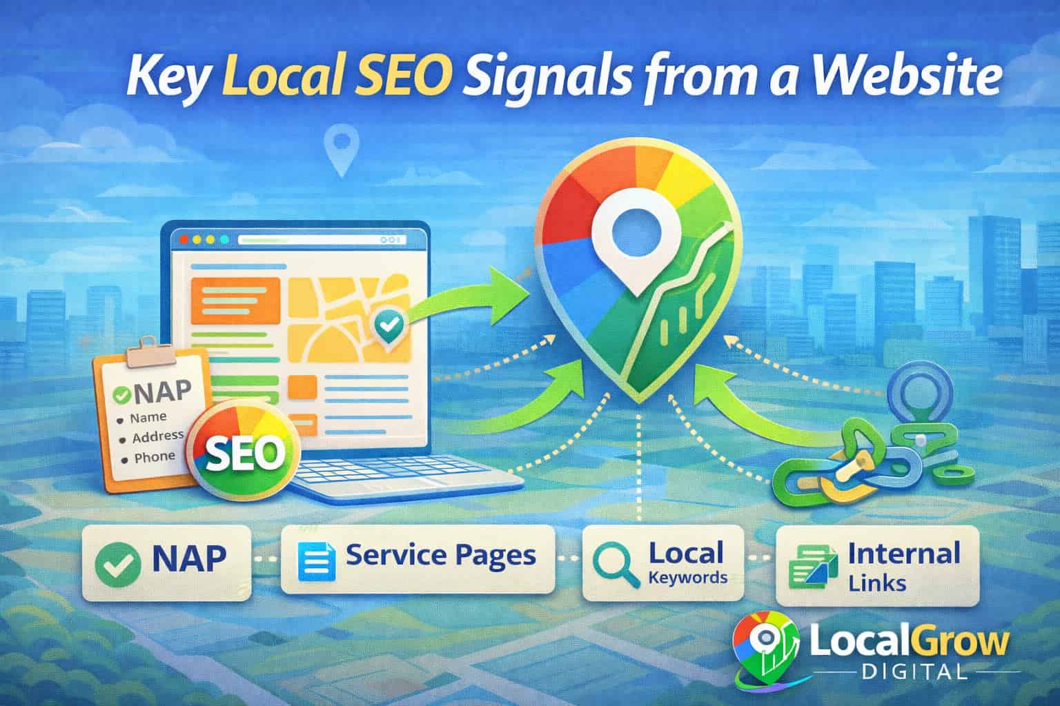 Local SEO signals from a website that affect Google Maps rankings