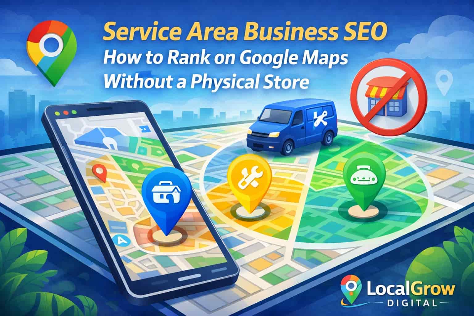Service area business SEO for Google Maps ranking