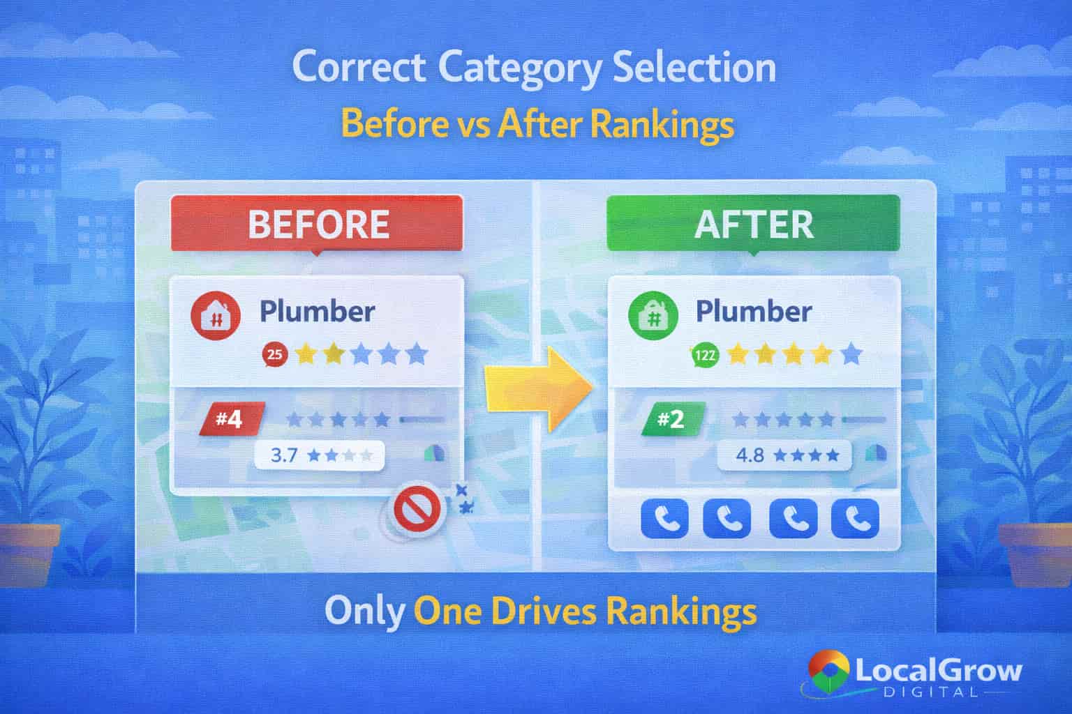 Wrong Google Business Profile categories impact Google Maps rankings